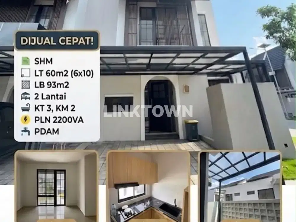 Dijual Rumah Modern Minimalis Posisi Hook di Amesta Living