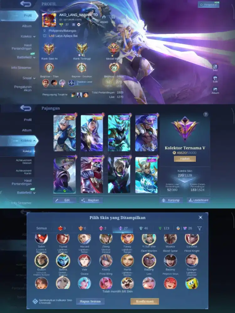 AKUN ML 100K TERNAMA V