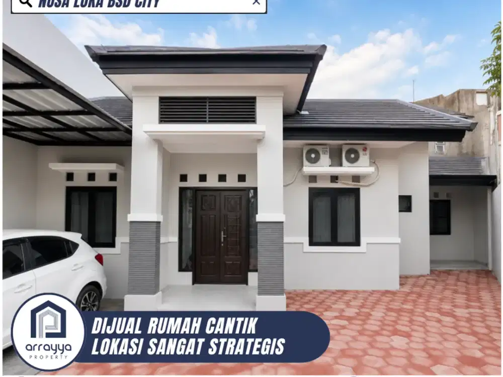 DIJUAL RUMAH CANTIK MINIMALIS SIAP HUNI LINGKUNGAN ASRI DI NUSA LOKA BSD (MDB33)