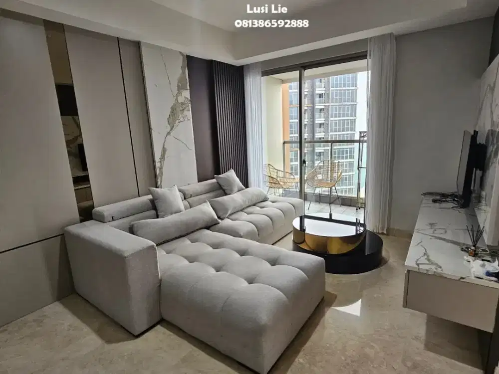 Apartemen Pik Gold Coast 2+1 BR ,Furnished rapi bagus free wifi