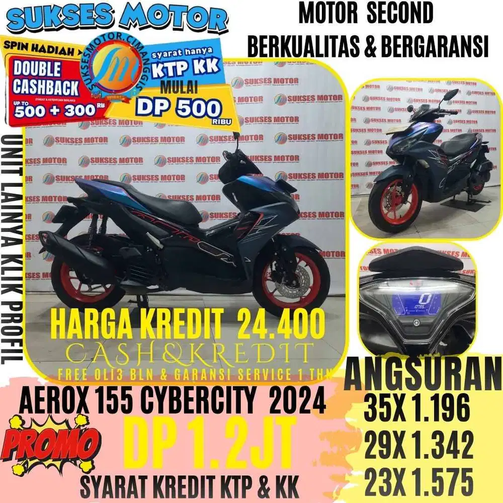 AEROX CYBER CITY TAHUN 2024 BERGARANSI CASHBACK UPTO 300 RIBUAN