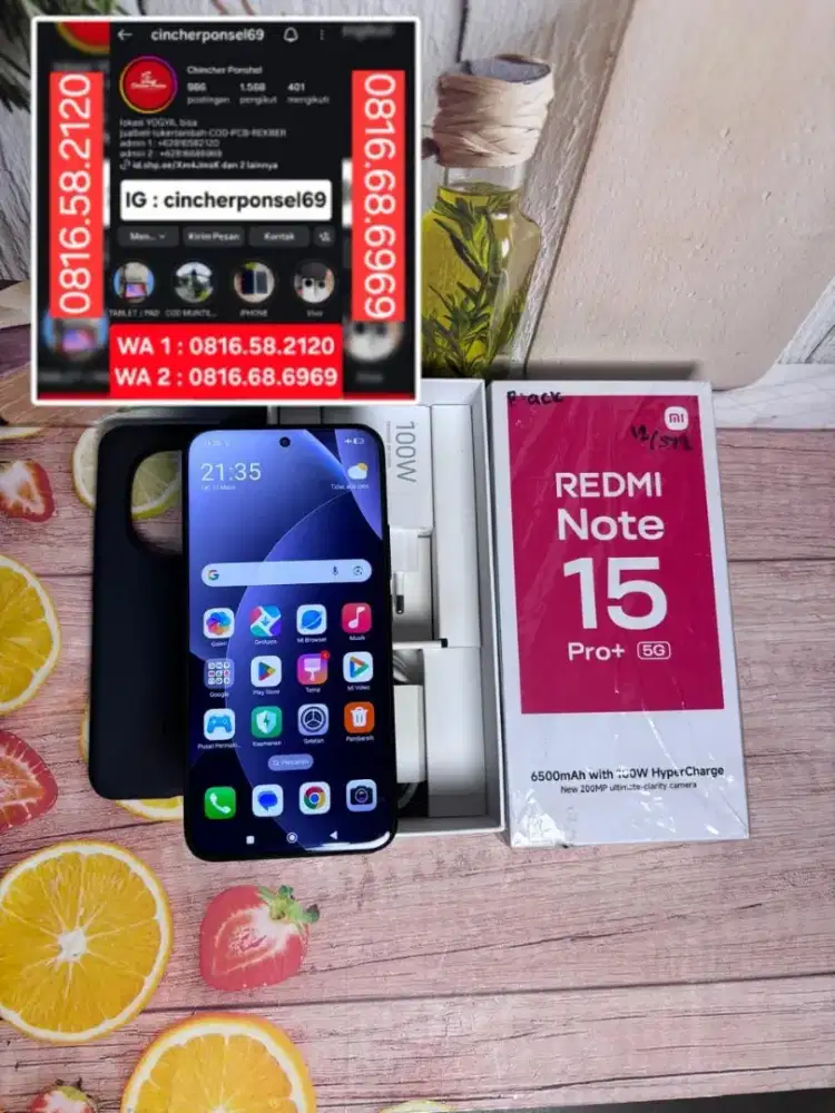 Jual hp likeNEW Redmi Note 15 Pro plus 5G 12/512 istimewa grs MEI 2027