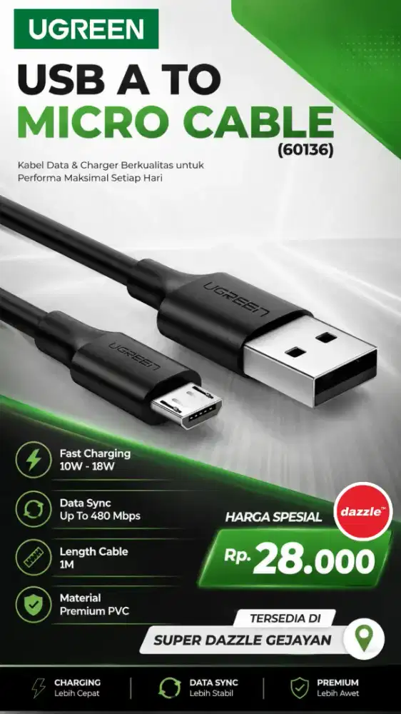 UGREEN USB A TO MICRO (60136)