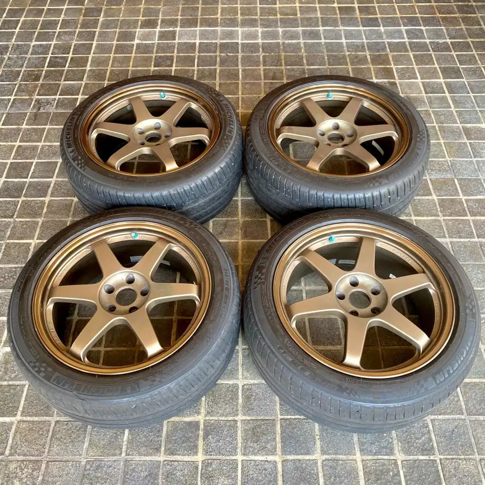 Japan Rays TE37 Ring 19 5x114 5x112 Velg Original Ori Jepang JDM R19
