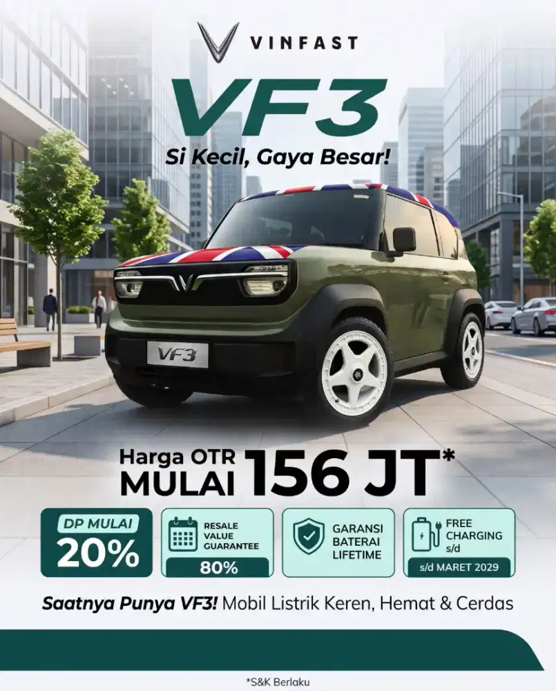 Vinfast VF 3 Cicilan 3,5 Jutaan