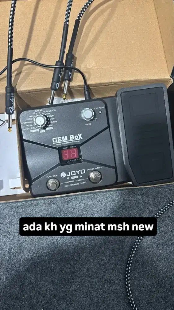 efek gitar elektrik dgital joyo gem box msh baru nett