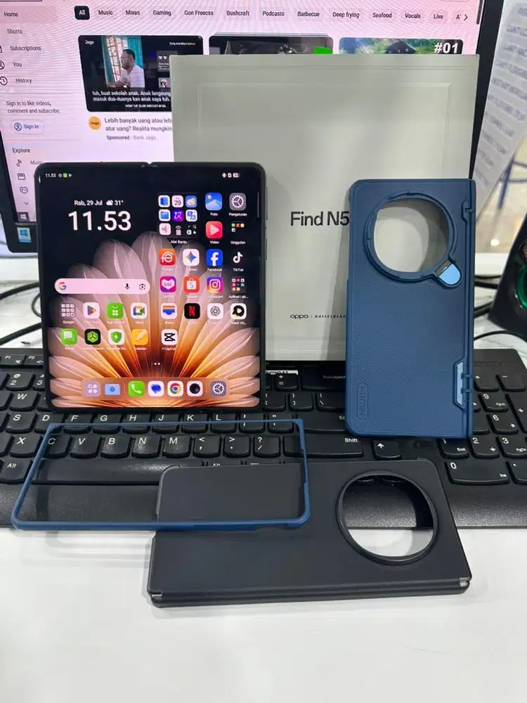 oppo Find N5 Fold 16/512gb garansi on bisa tukar tambah