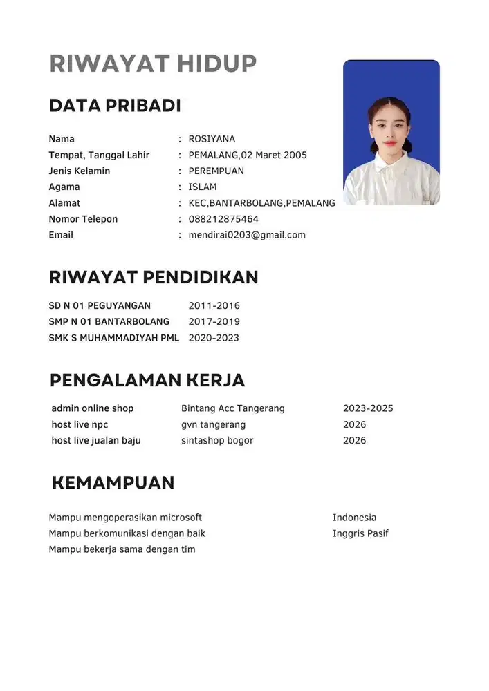 Cari loker admin toko online