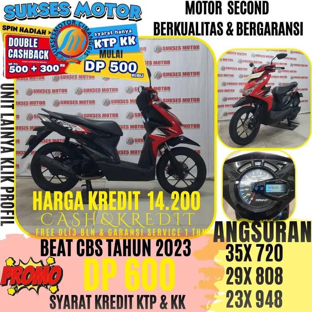 BEAT CBS LED TAHUN 2023 BERGARANSI CASHBACK UPTO 300 RIBUAN