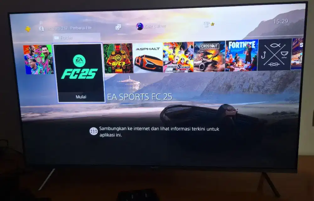PS4 Slim 1TB, kondisi normal