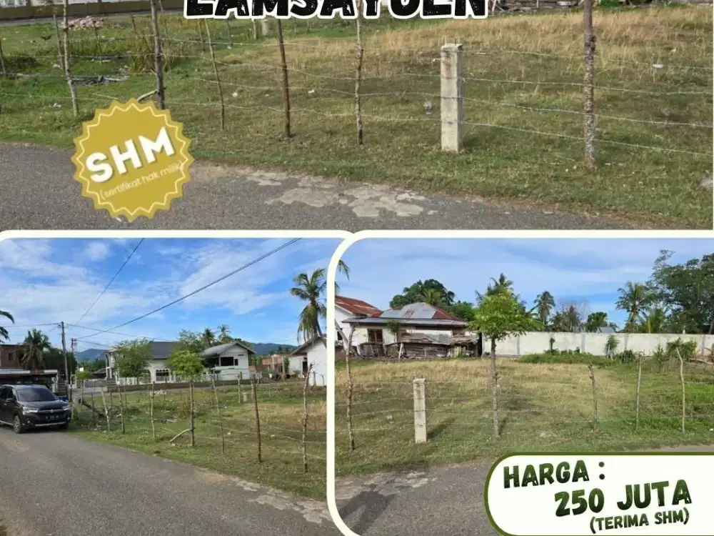 Dijual Tanah SHM 200 m di Lamsayuen | Ingin Jaya | Aceh Besar