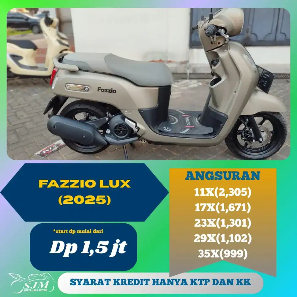 YAMAHA FAZZIO LUX 2025 KM 2K ASLI