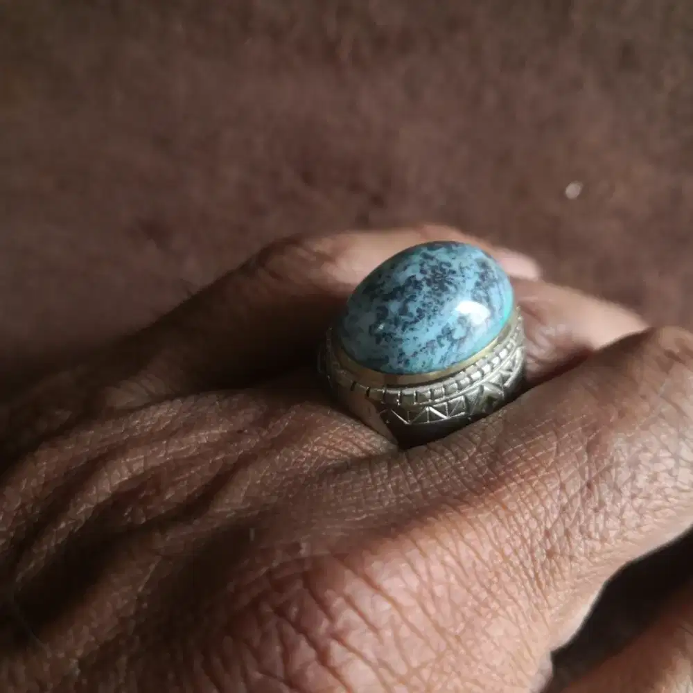 Cincin batu bacan doko albino mumbul ring 10