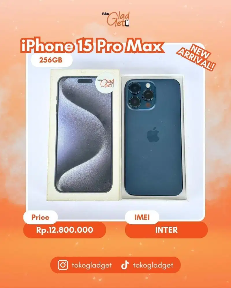 iPhone 15 Promax 256 Gb ex INTER