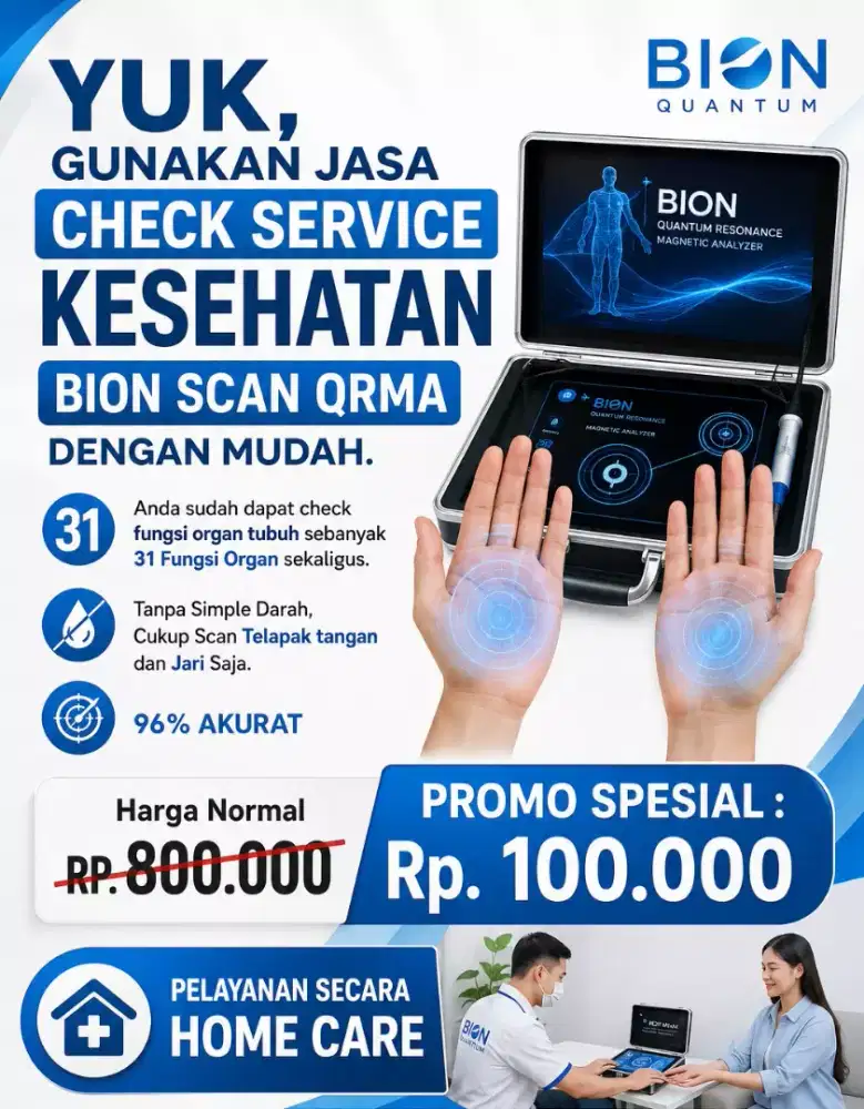 Gunakan Jasa Check Kesehatan Bio Scan Secara Home Care