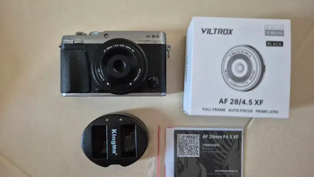 Fujifilm XE3 + Lensa Viltrox AF 28mm f4.5 pancake