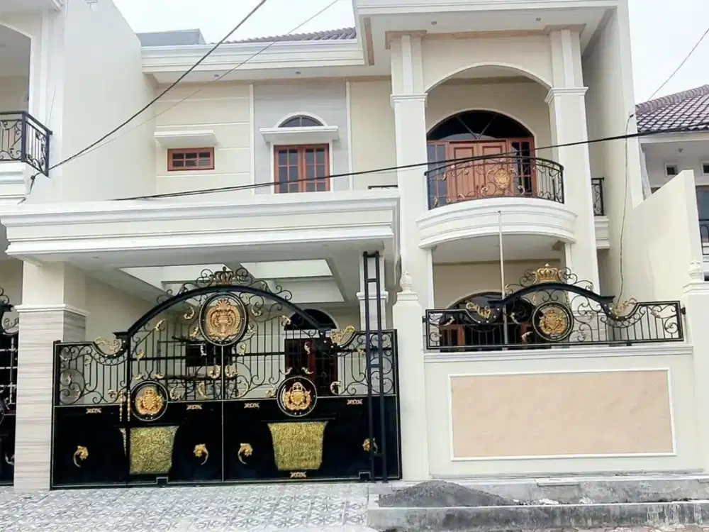 Rumah Baru 2 Lantai Manyar Tengah Kota Row Jalan 3 Mobil