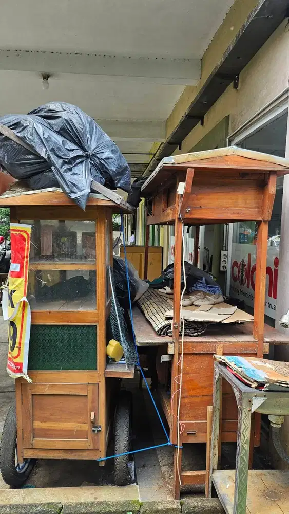 GEROBAK KAYU COCOK UNTUK JUALAN DAN SIAP BUKA USAHA