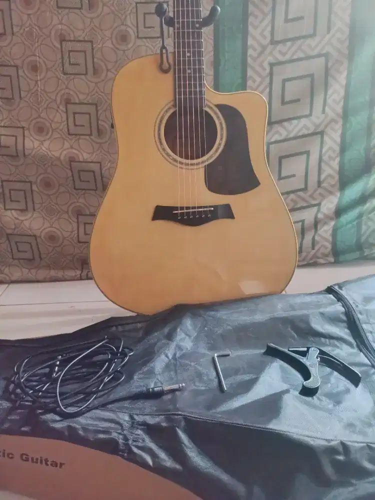Gitar Cowboy gwc 360-NT Acoustic Elektric + Senar Elixir ukuran 10