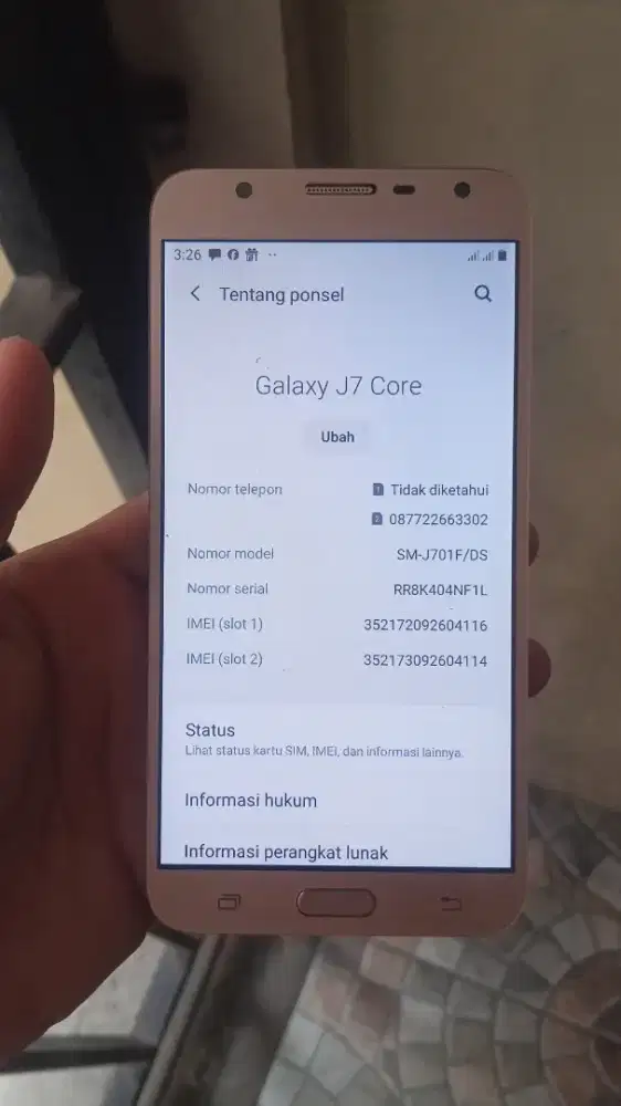 samsung j7 core 2/16gb 4g lte dual sim mulus hp aja negoin