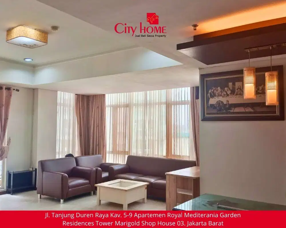 Apartemen 3 Kamar Siap Huni, Furnished Lengkap di Jakarta Barat