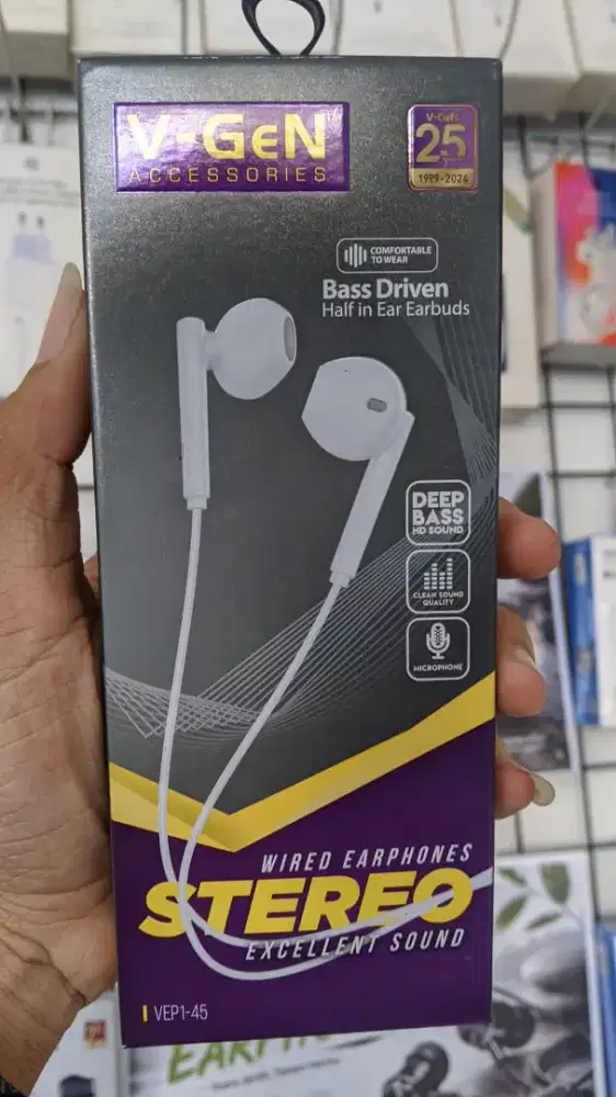 WIRED EARPHONES V-GEN VEP1-45