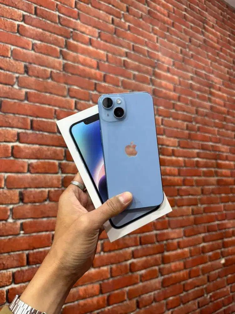 iphone 14 128 blue ibox second