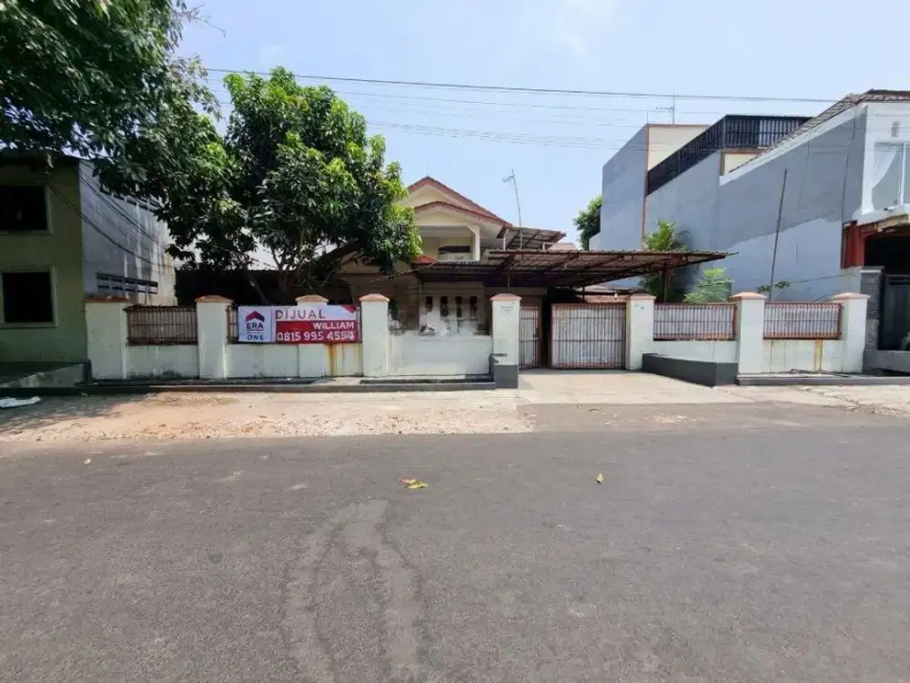 Rumah siap huni 510m lebar 20m, jalan besar, raya, shm, strategis, murah