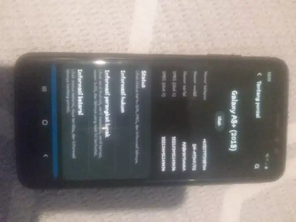 Dujual Samsung a8+ 2018 ram 6/64 gb