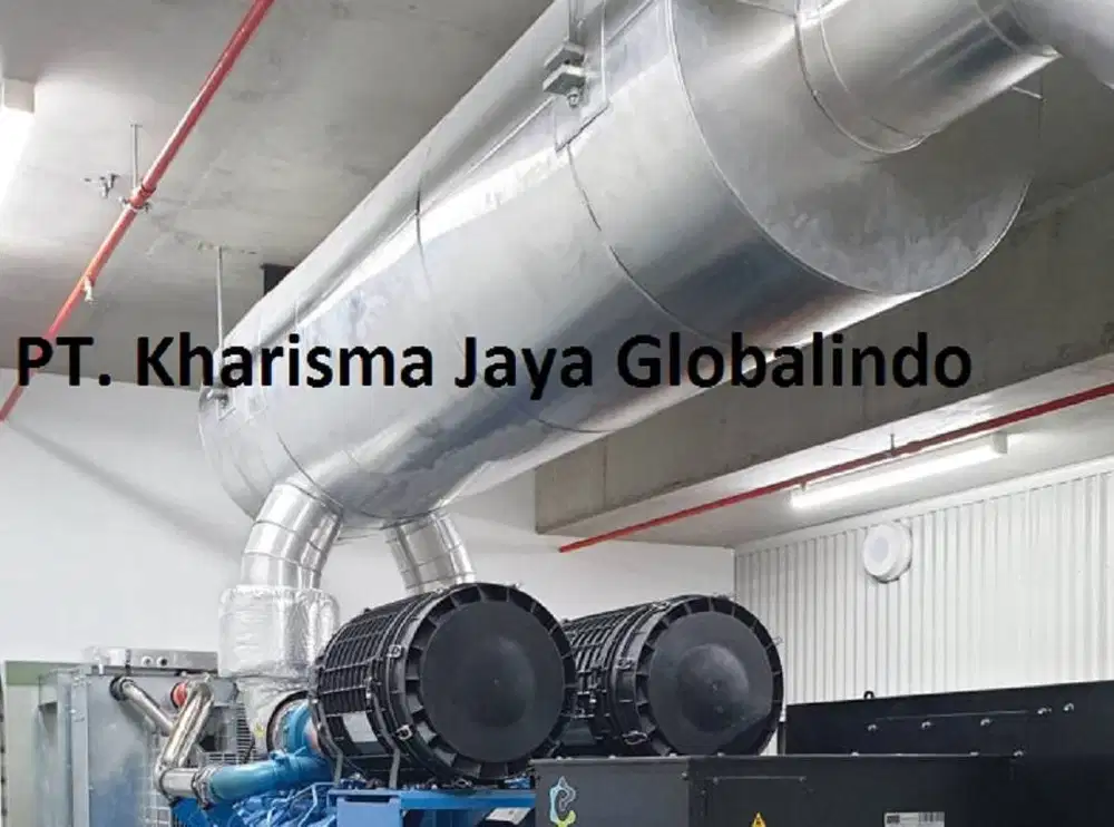 Silencer Muffler Genset dan Instalasi Pemasangan Silencer Genset