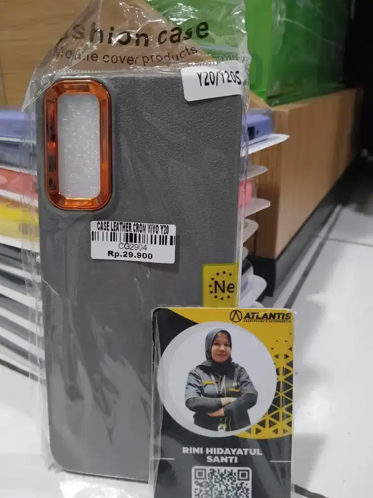 CASE LEATHER CROM VIVO Y20 | ATLANTIS DAHSYAT