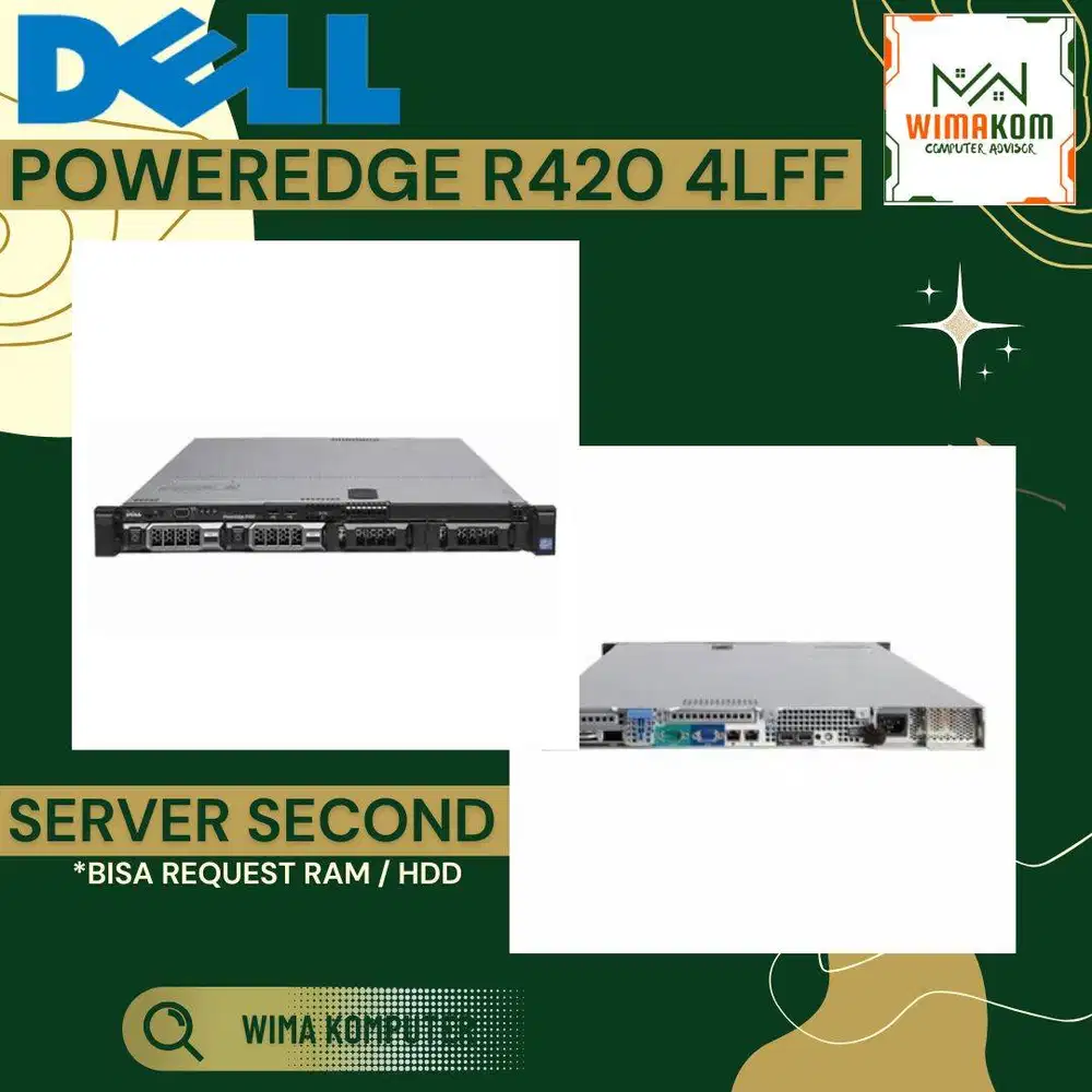 SERVER DELL R420 4 LFF Xeon E-2224 4 CORE RAM 8GB SAS 8TB