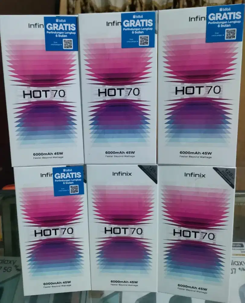 New Infinix Hot70 4/128 Garansi resmi