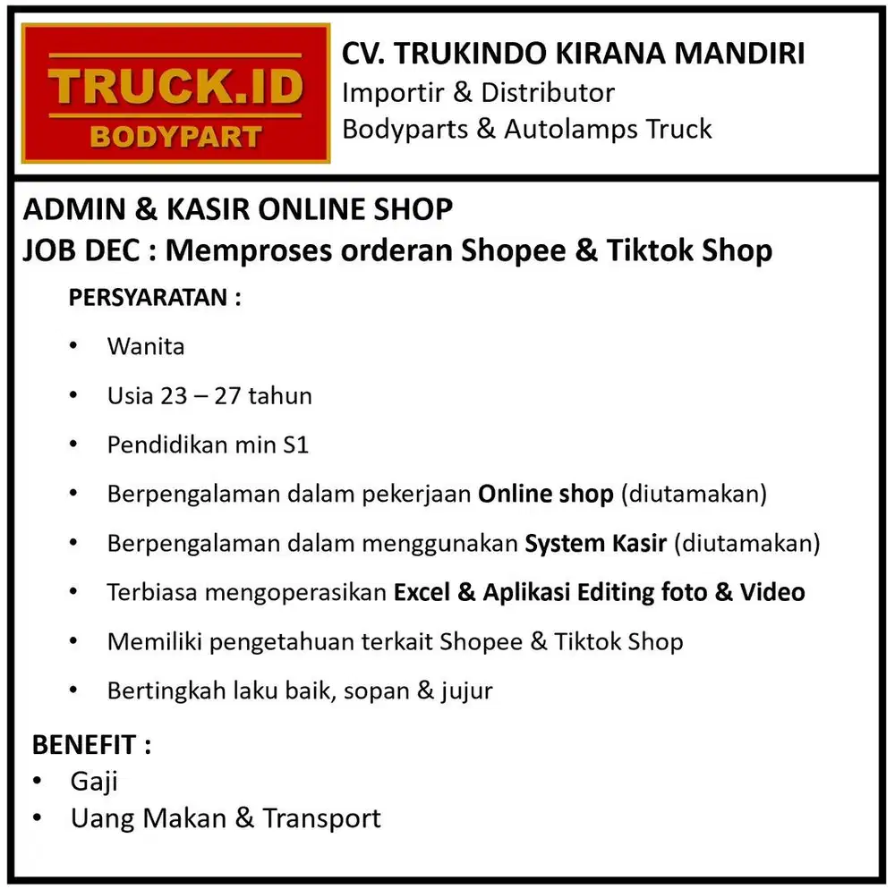 ADMIN PROSES ORDERAN MARKET PLACE