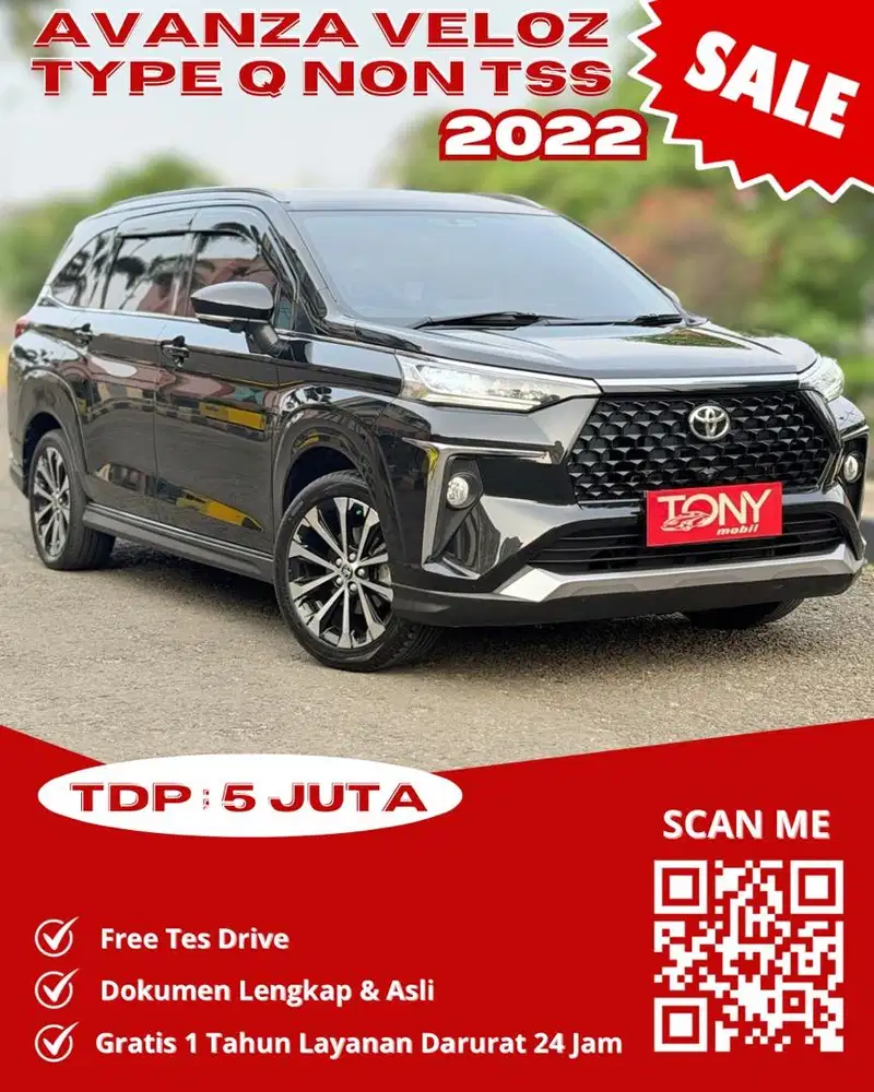 Toyota Avanza Veloz Q AT 2022 Hitam
