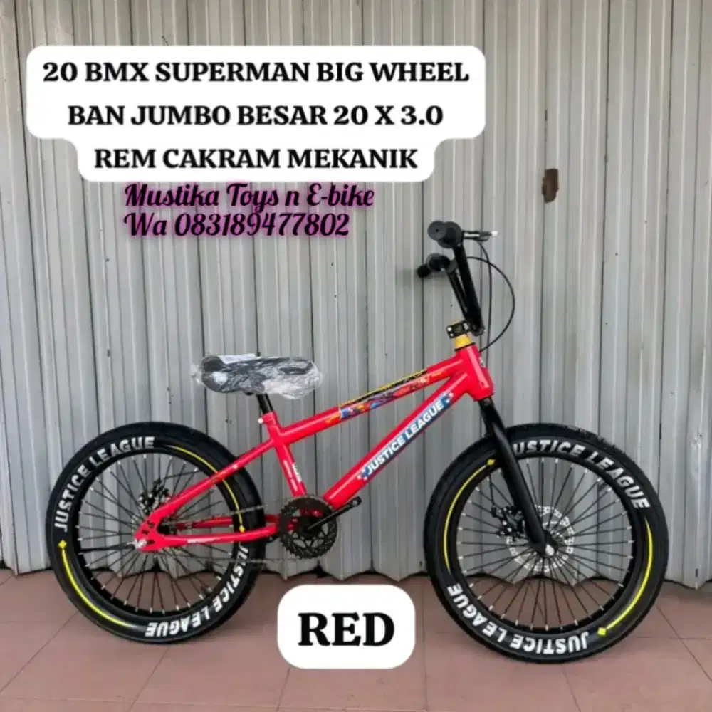 Sepeda Anak Bmx Justice league uk20 sudah ban jumbo n cakram
