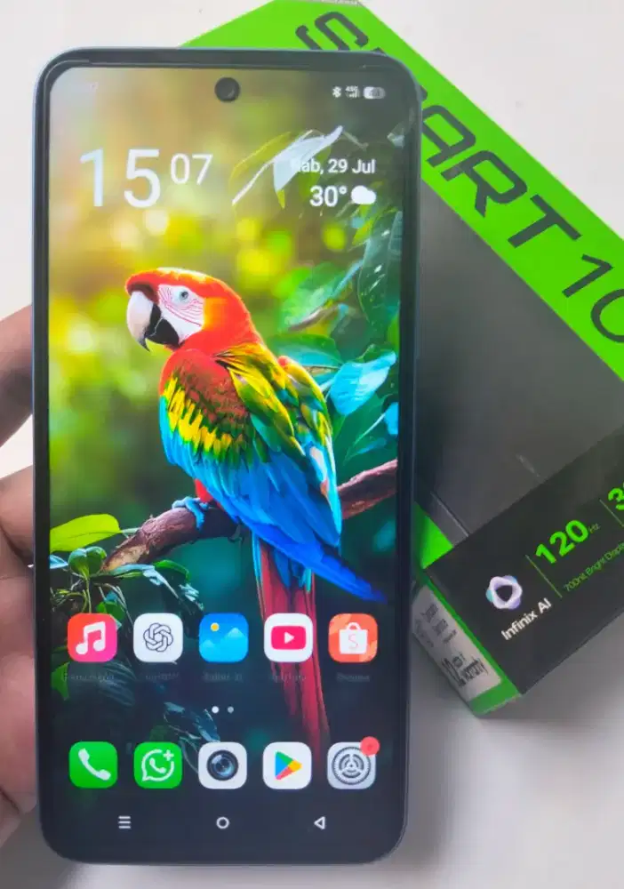 Infinix Smart 10 Ram 4+4/64 Mulus, Lengkap