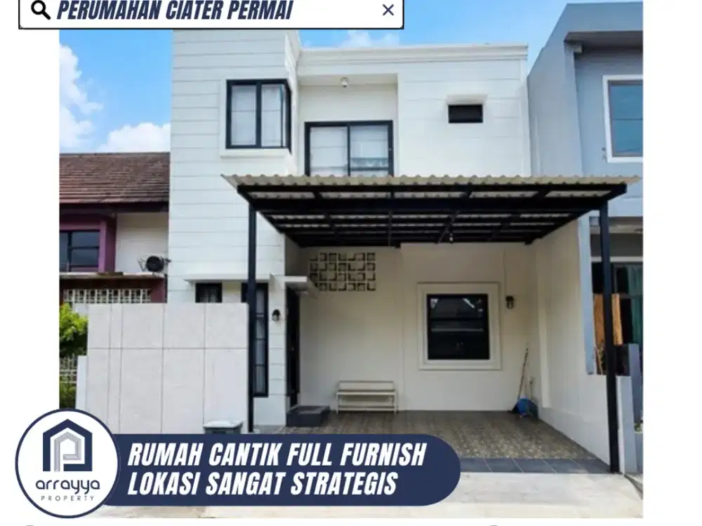 DIJUAL RUMAH CANTIK SIAP HUNI 2 LANTAI FULL FURNISH DI VILLA SELECTA (HR43)