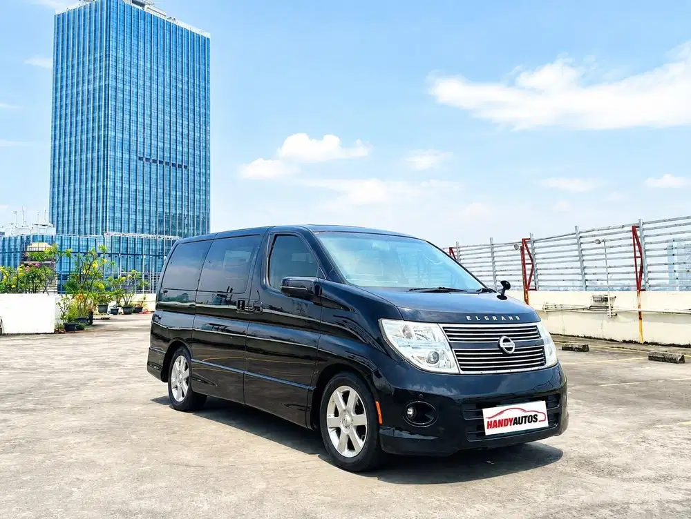 Nissan Elgrand HWS Black Leather 2008 Automatic Hitam Metalik