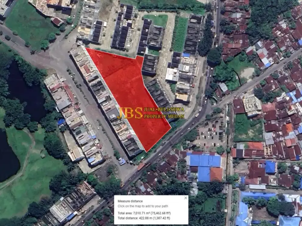 Tanah Kosong Disewakan di Komplek Graha Metropolitan Medan Jalan Kapten Sumarsono