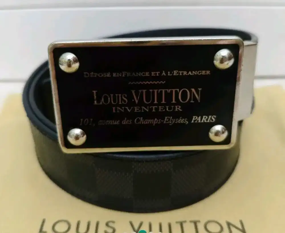 Ikat pinggang original LV kulit,