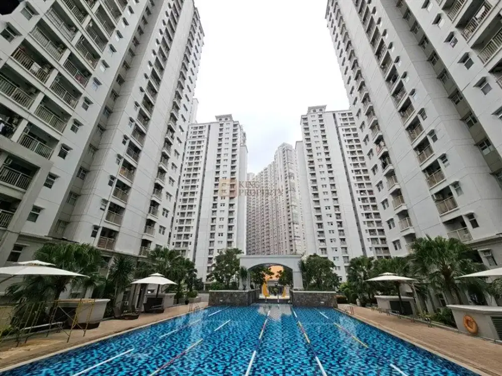 Unit Langka! Disewakan 2BR Mediterania Garden 2 Unfurnished Pool View, Dekat Central Park & Soho Capital Area Podomoro City