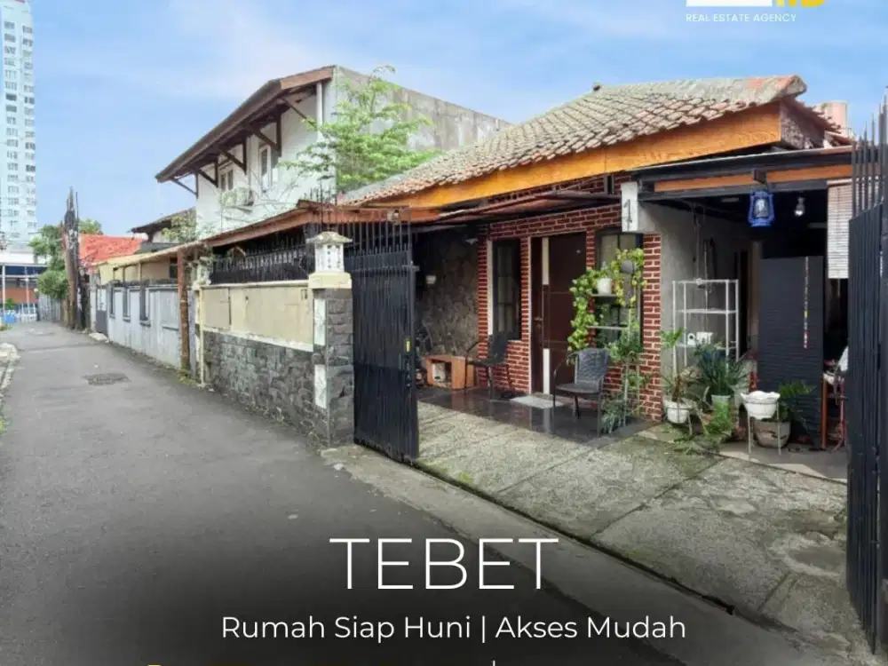 TERMURAH !! DI JUAL RUMAH SIAP HUNI DI TEBET, AKSES JLN 1 MOBIL MUDAH, LOKASI STRATEGIS, NEGO !!
