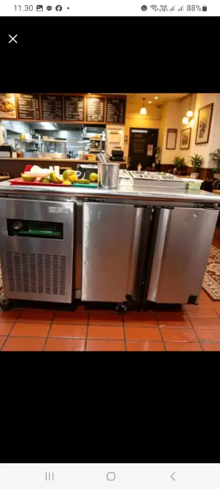 Undervounter chiller 2 pintu