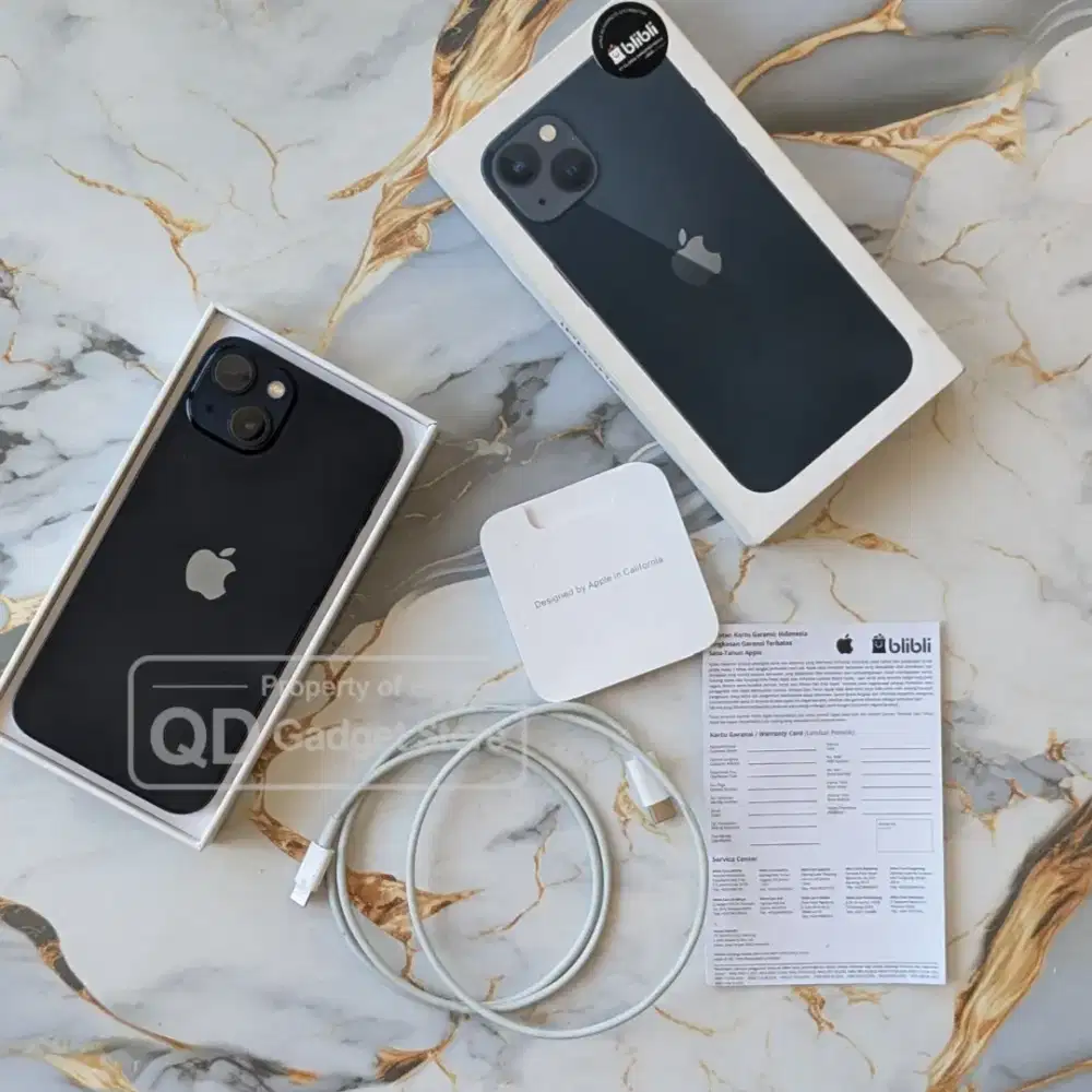iPhone 13 128GB Garansi RESMI ibox Blibli Febuari 2027 BH 99% mulus