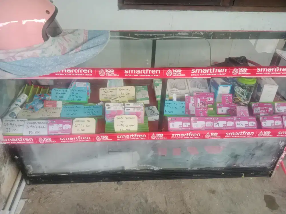 Jual etalase pulsa