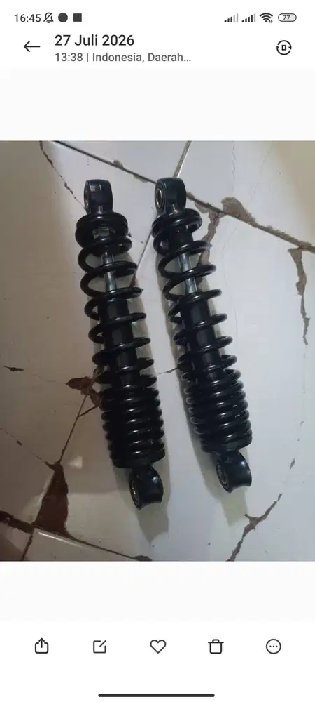 Shockbreaker sepeda listrik