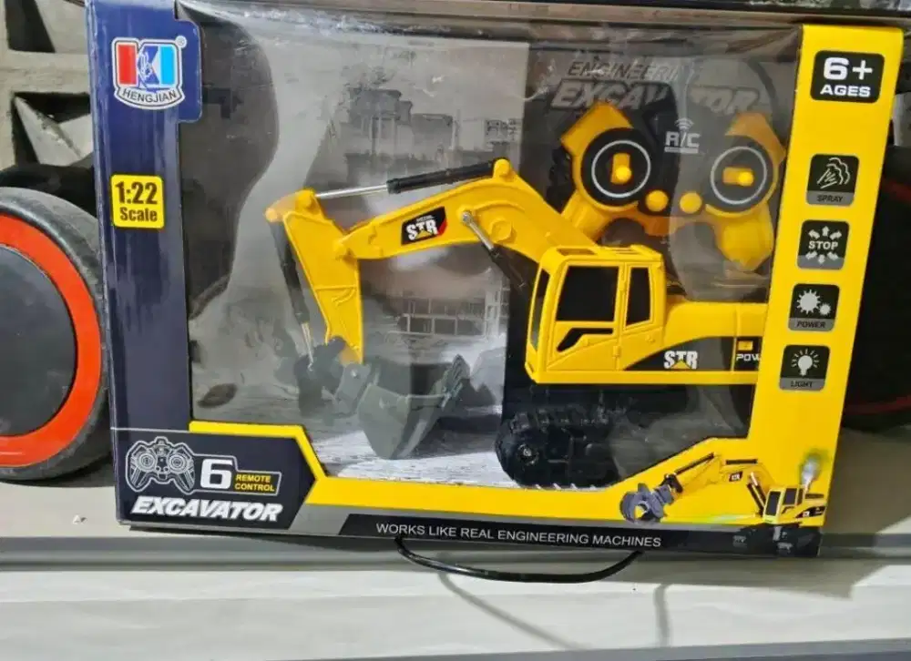 Excavator mainan anak  remot kontrol