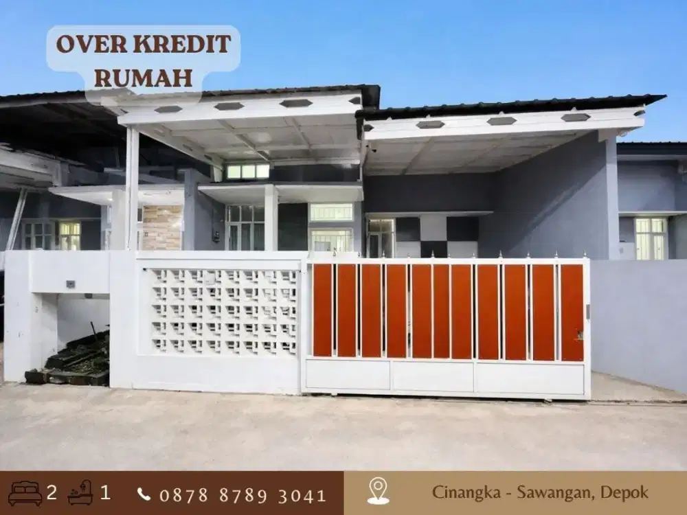 OVER KREDIT Rumah 145JT dkt Tol di Cinangka Sawangan Depok