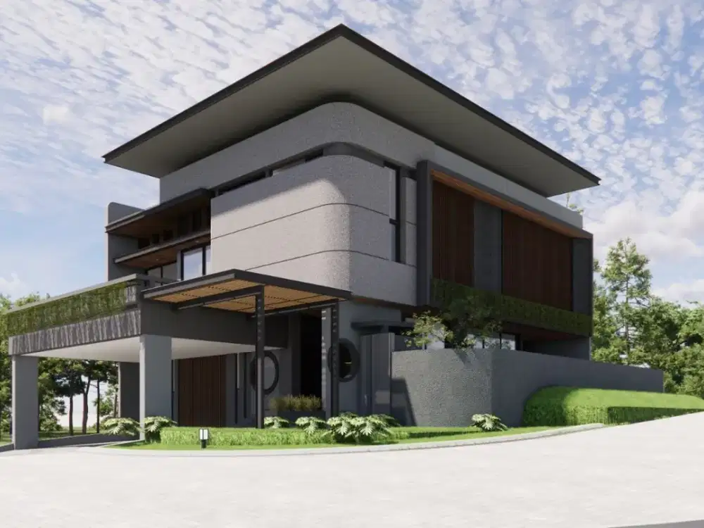 RUMAH BANGUNAN MANDIRI DI BSD BERKONSEP MODERN JAPANESS